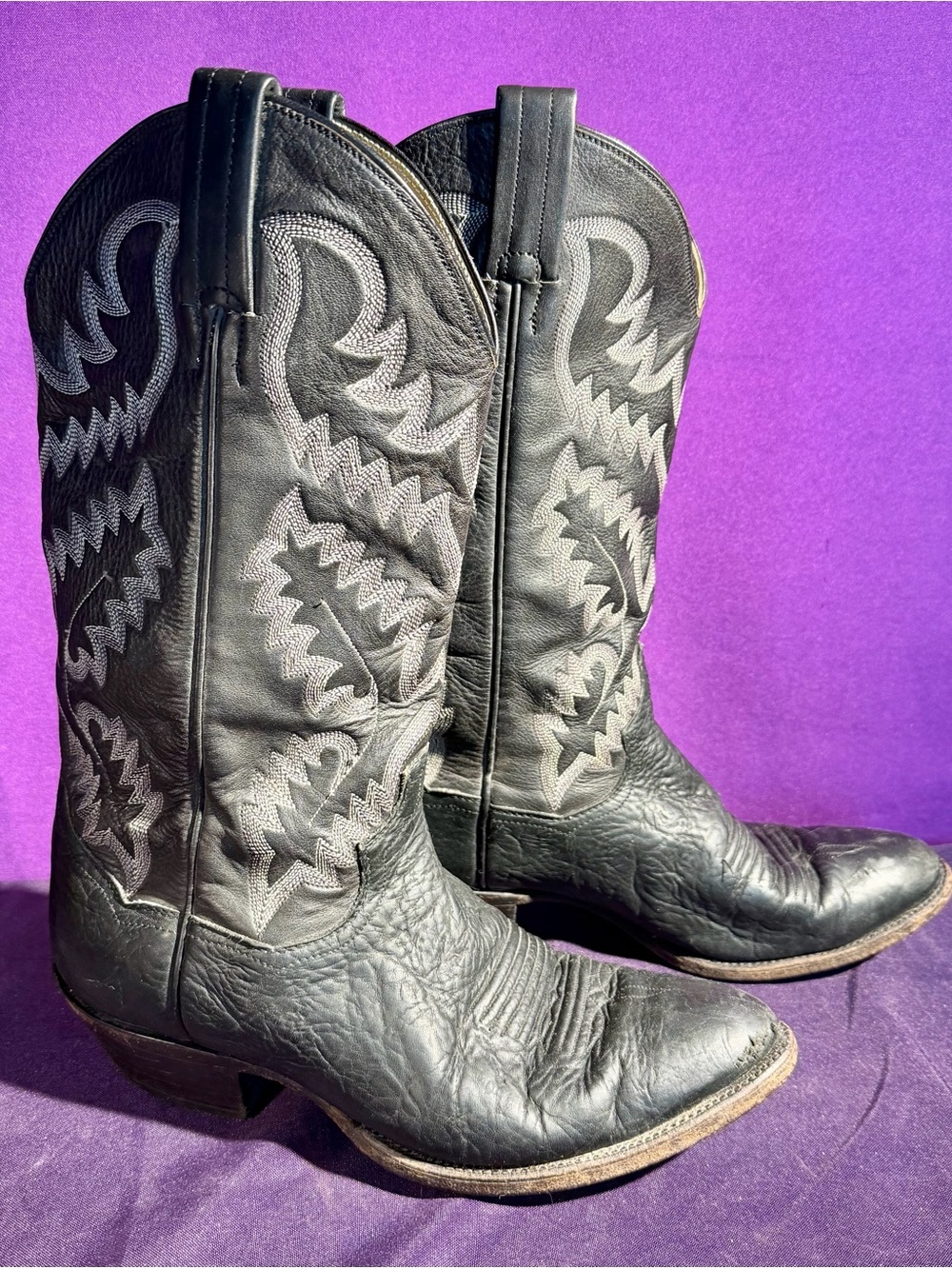 Panhandle Slim Men’s Western Cowboy Boots. Size 8.D Black Butter Soft Leather
